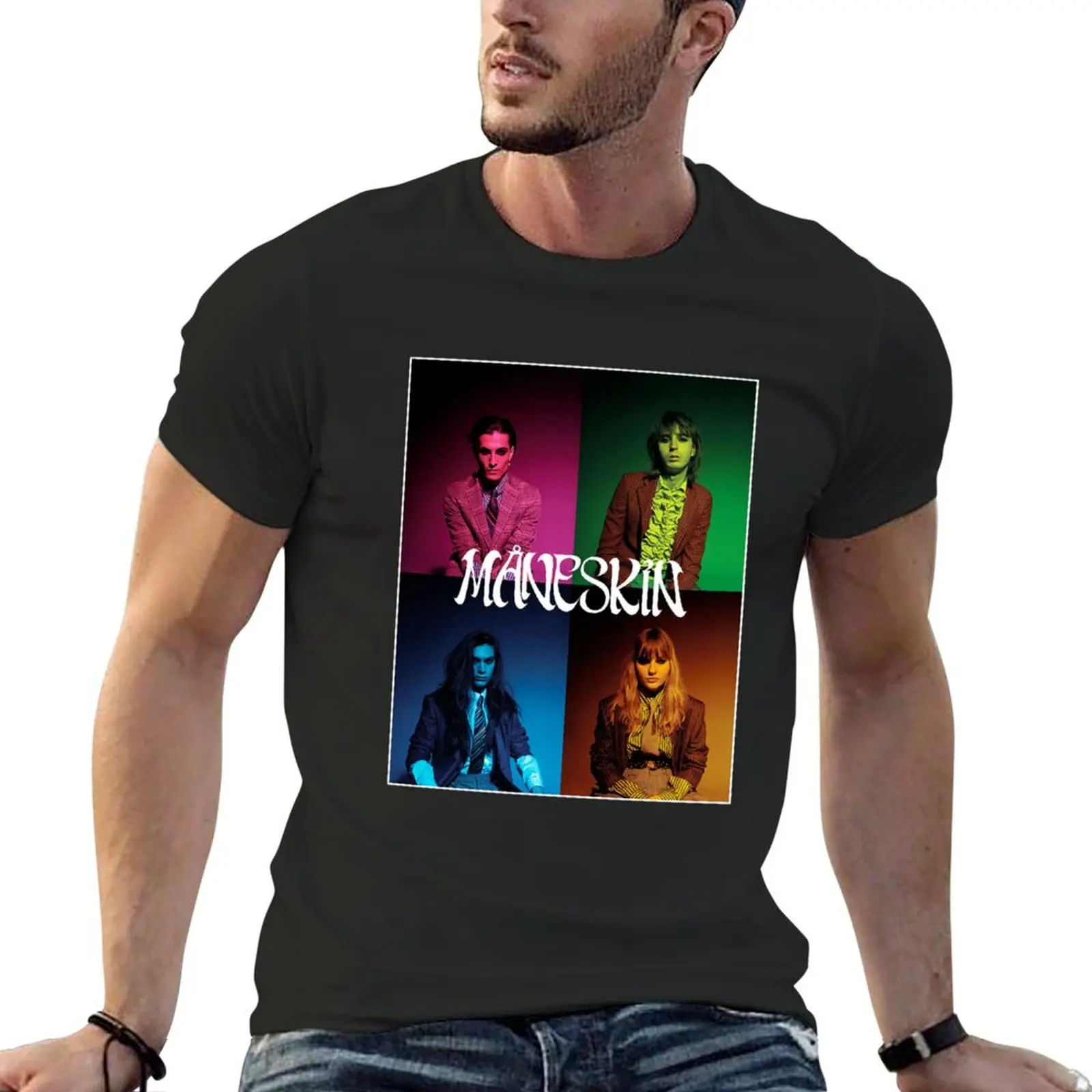 MANESKIN M?neskin 4 T-Shirt aesthetic clothes oversized t shirt t shirt men