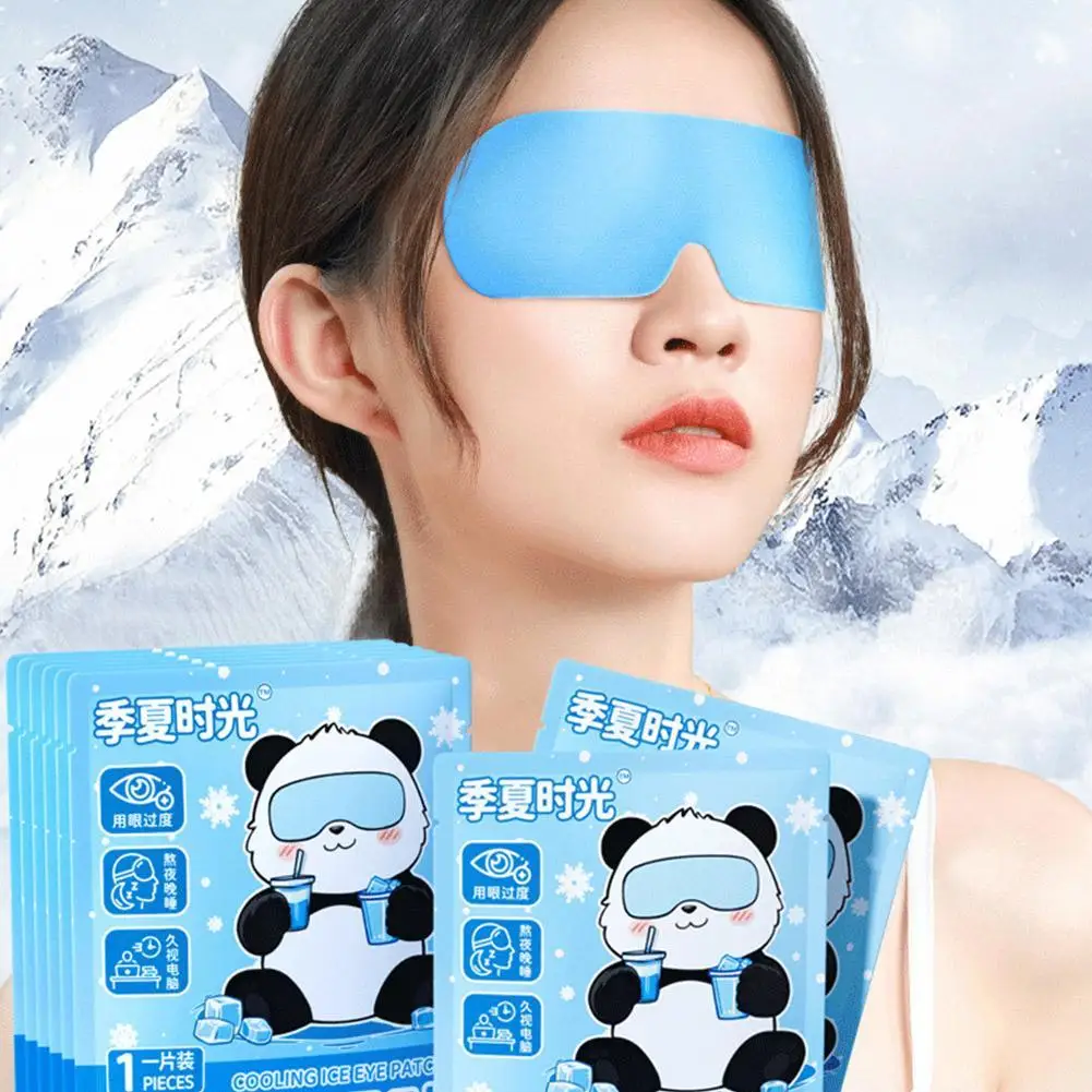Hot Selling Disposable Ice Eye Patches Hydrogel Eye Protection Relieve Fatigue Herbal Cold Compress Eye Masks