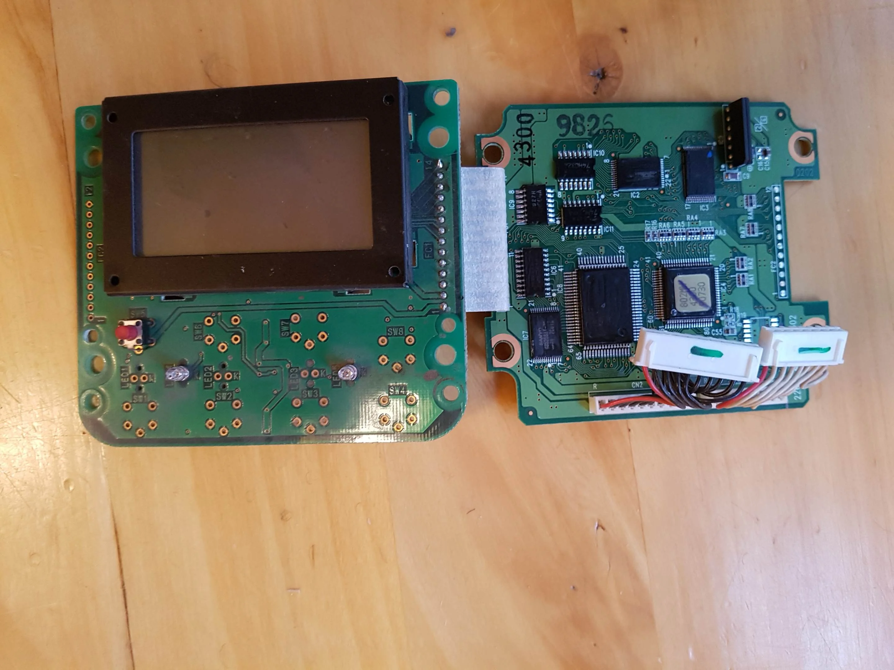 Graafmachine reserveonderdelen SK450LC LCD-displaymodulecontroller Blauw scherm Achtergrondverlichting voor graafmachinecontroller