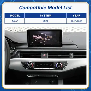 Road Top 12.3吋觸控螢幕多媒體播放器,支援Android Auto Link,適用於AudiA4 S4 B9 A5 S5 2016-2019,附GPS和CarPlay功能。 10 最佳銷售 蘋果 CarPlay 奧迪 A4 B9 - №10