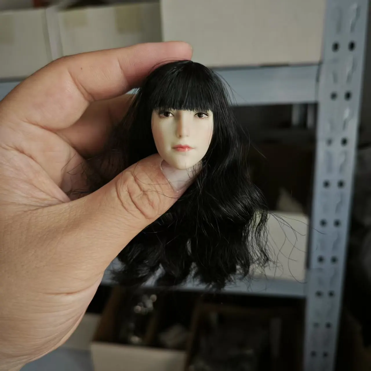 1/6 skala Weibliche Elf Ohren Kopf Sculpt Carving Modell Fit 12 "Soldat Blasse Haut Action Figur Körper Puppen SDH021 auf Lager