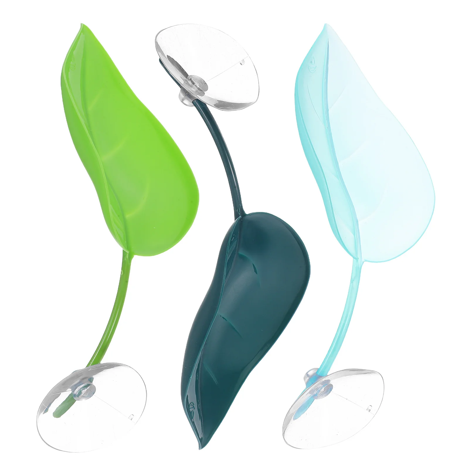 

3Pcs Betta Fish Resting Leaves Aquarium Decor Plastic Plants Natural Floating Leaf Fake Betta Aquarium Accessories Fish Tank