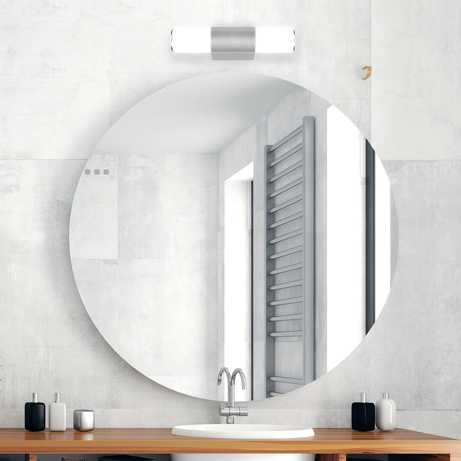 LED 화장대 조명 모던 미니멀리스트 아크릴 갓 알루미늄 고정구 욕실 화장대 조명 거울 위 벽등 욕실용