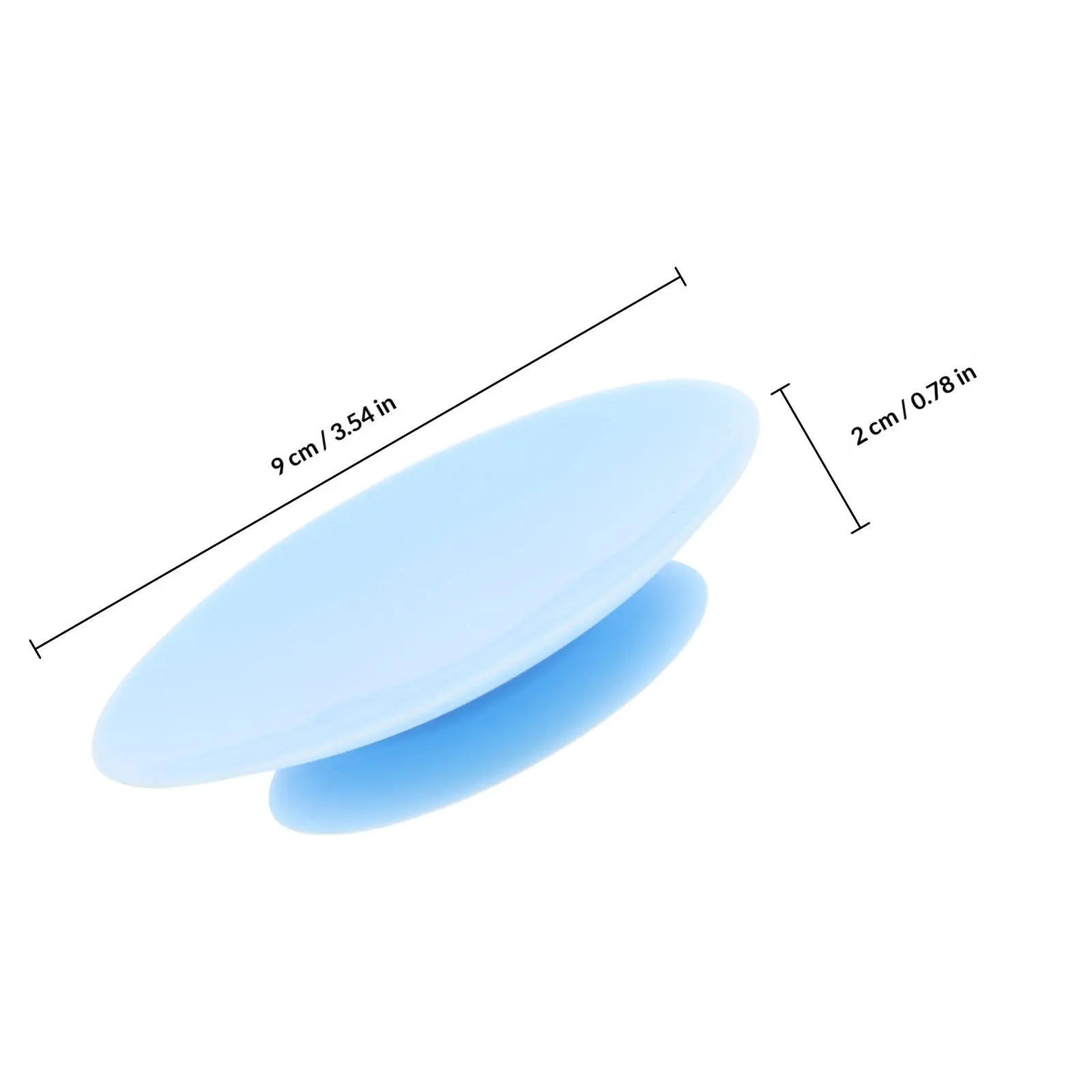 5Pcs Silicone Suction Pads Wide Base Strong Suction Dish Stabilizer for Elderly Disabled Non Slip Tableware Bowl Plate