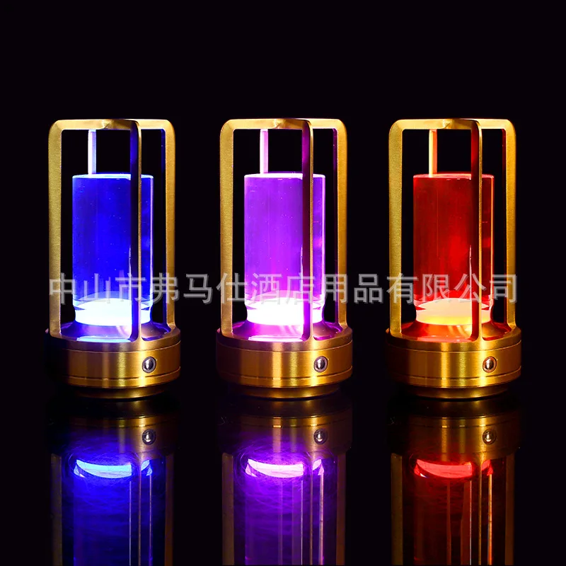 

Bar table lamp camping outdoor desktop atmosphere night light atmosphere light crystal table lamp clear bar pub table lamp charg