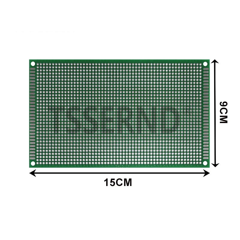2x8/3x7/4x6/5x7/7x9/8x12/9x15cm Double Sided Circuit Boards For DIY Soldering Project PCB Board Prototype Board Green