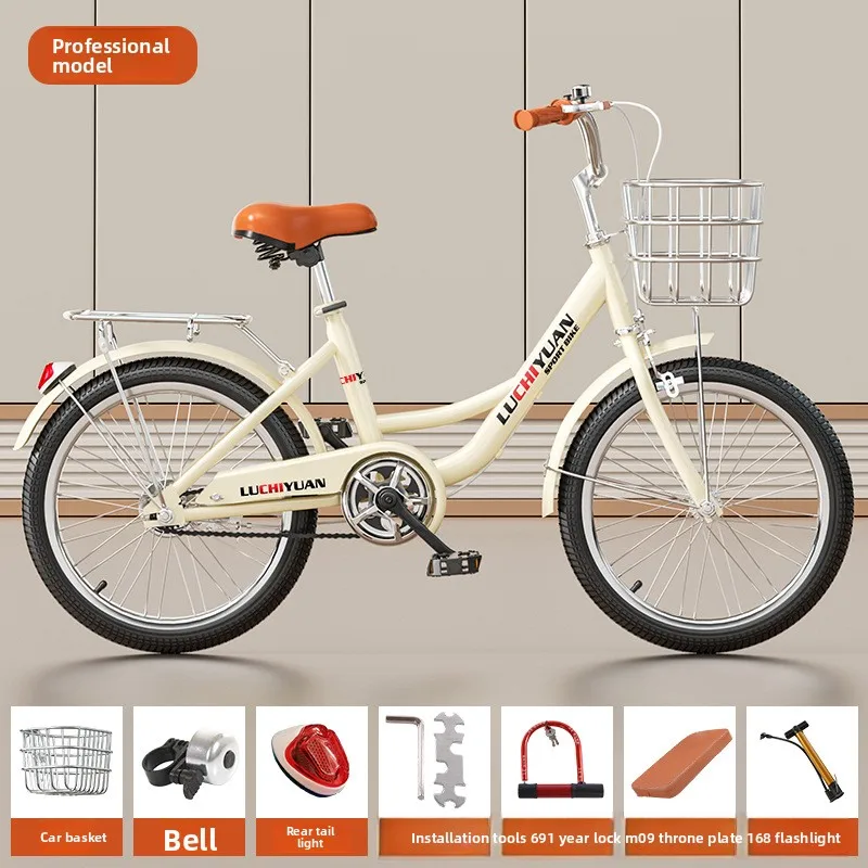 Mens Bicycle Adult Student Road Bike Junior High Teen Commuter Leisure Bike Princess Style Student Commuter Bicycle image 2