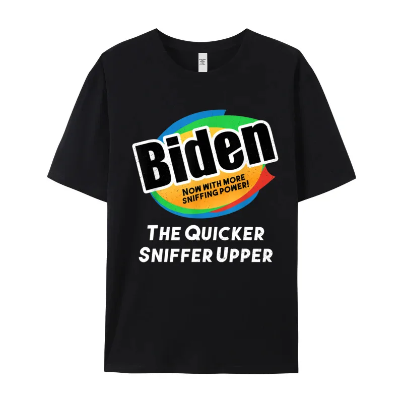 Loose Mens Tshirts Round Neck Short Sleeve Combed cotton Funny Anti Joe Biden sniffing Tops & Tees Normal T-shirts