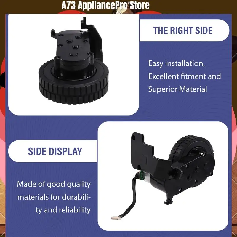 

Мотор колеса пылесоса для Eufy Robovac R500/15C/G10/25C/30C/35C/11S, запасные части, колеса вакуумного привода L-A73Z