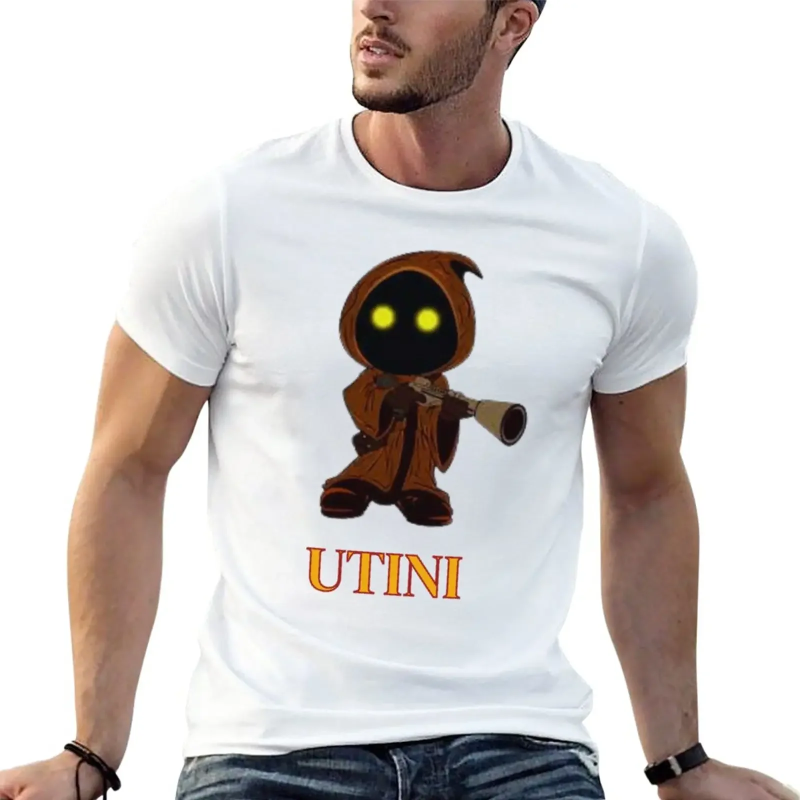 UTINI T-Shirt aesthetic clothes blacks Men's t-shirts