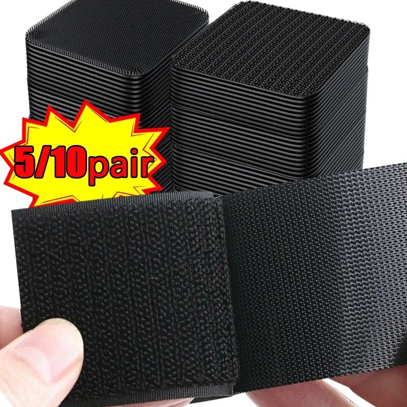 

5/10Pairs Double Faced High Adhesive Fixing Stickers Carpet Pad Dashboard Mat Fixed Patch Home Floor Anti Skid Grip Tape Sticker