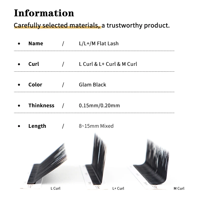 Natural Soft Flat Natural Matte Black Split Tips False Eyelash Flat Shaped Root Makeup Ellipse 0.150.20 Cashmere Classic Lashes