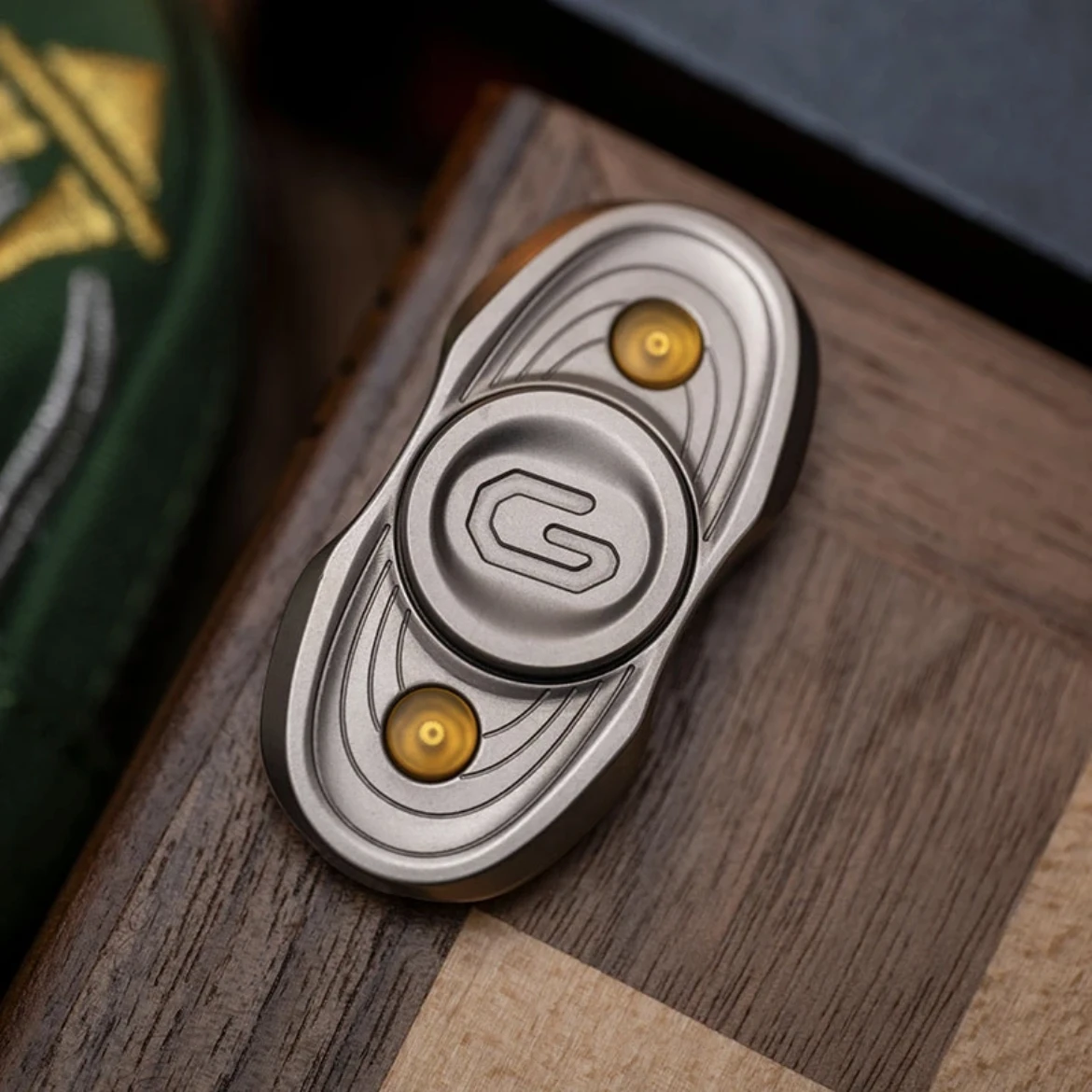 Fidget Spinner Slider de acero inoxidable, juguetes EDC de Metal, antiestrés, sensoriales, TDAH, juguetes inquietos, rodamiento de bolas, giro suave