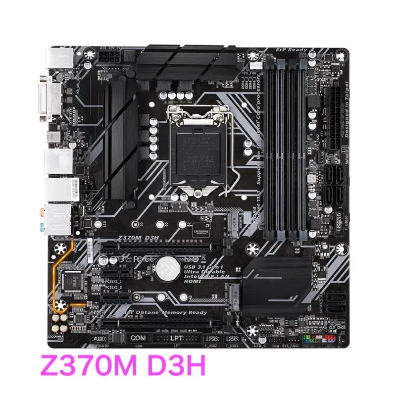 

Подходит для настольной материнской платы Gigabyte Z370M D3H, 64 ГБ, LGA 1151 DDR4 Micro ATX Z370, материнская плата, 100% протестирована, ОК, полностью работает