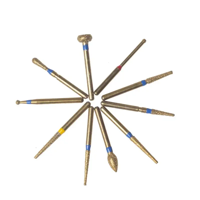 مجموعة إعداد طب الأسنان الألمانية القياسية للأسنان عالية السرعة إعداد الخزف المحمول سيارة إبرة مثقاب الذهب الماس با 10 Pa #4