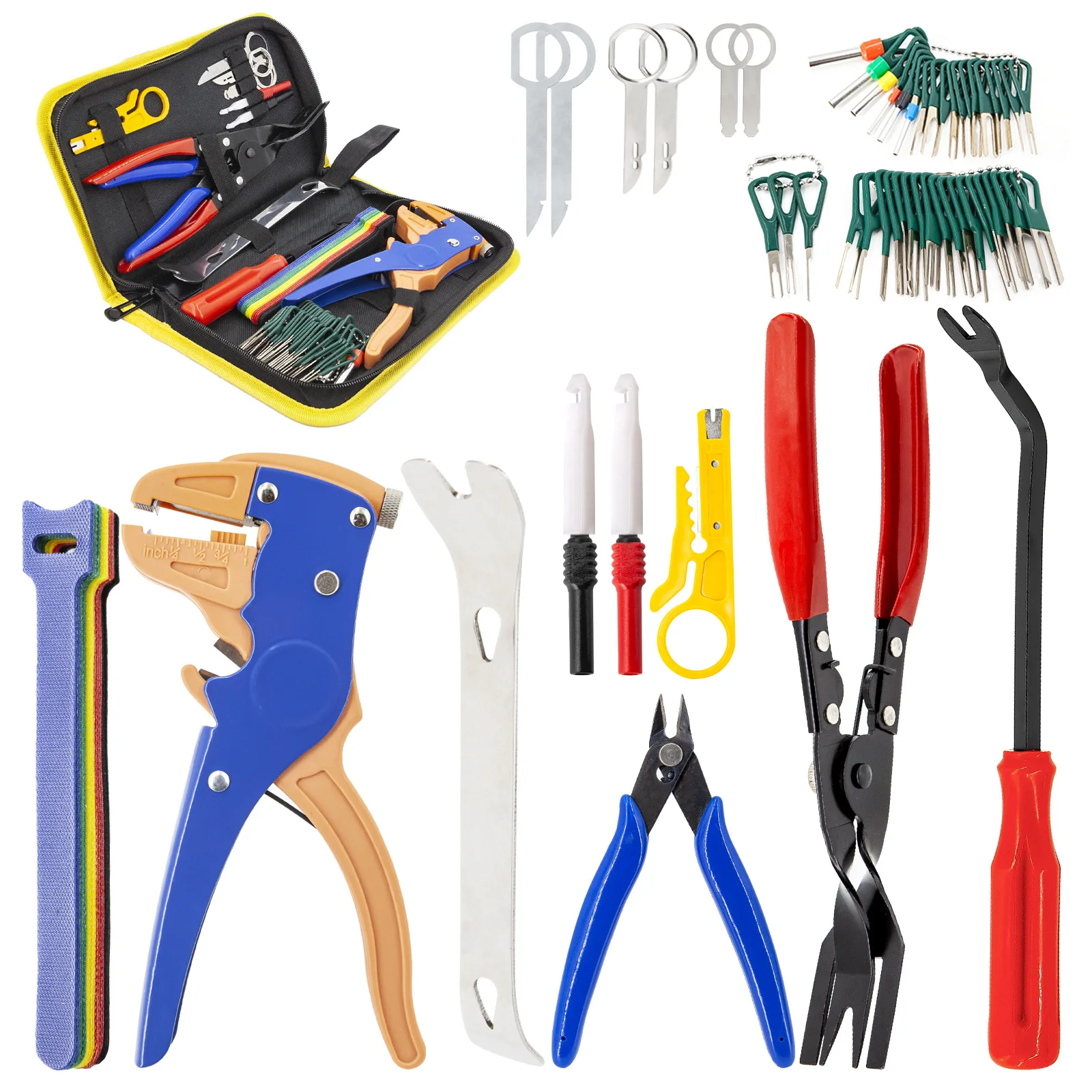 

Car Headlight Repair Installation Tool Trim Clip Removal Pliers Door Panel Dash Upholstery Radio Remover Wire Stripper Cutter