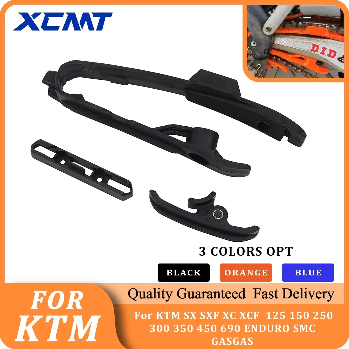 Motorcycle Chain Guide Slider Swingarm and Brake Hose Clamp For KTM SX SXF XC XCF  125 150 250 300 350 450 690 ENDURO SMC GASGAS