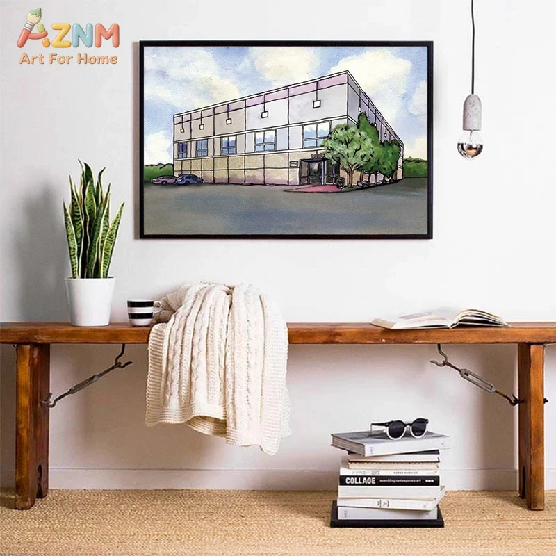 AZNM Seni Dinding Kanvas Lansk - Commercial Wall Printing ulasan dan harga