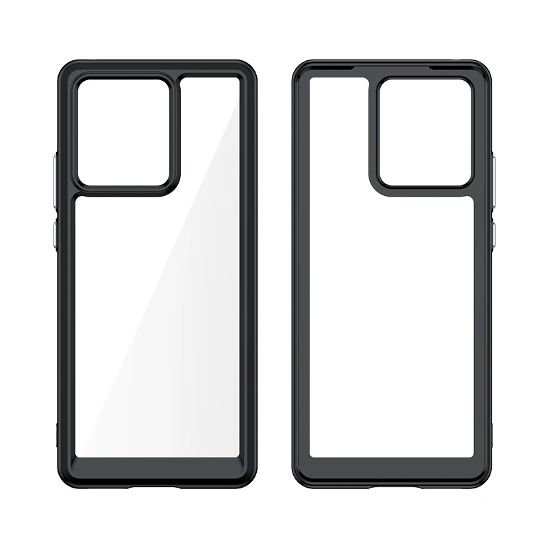 For Motorola Edge 40 Neo Case Transparent Case Luxury Silicone Capa Clear Bumper Silicone TPU Protector Moto Edge 40 NEO Cover