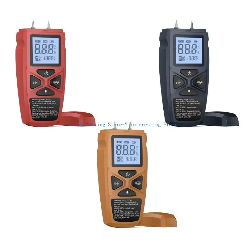 

896A Handheld Moisture Tester with High Precisions Compact Moisture Detector Simple Type for Various Material Types