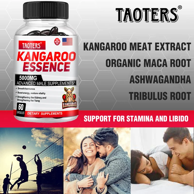 Advanced Male Supplement - 5000mg, Natural Extract, Promotes Muscle Growth, Enhances Energy, Restores Vitality