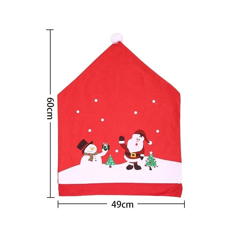 1/2/4/PC Christmas Santa Claus Gnome Chair Cover Merry Christmas Decorations for Home Navidad 2023 Xmas Decor Gifts New Year2024