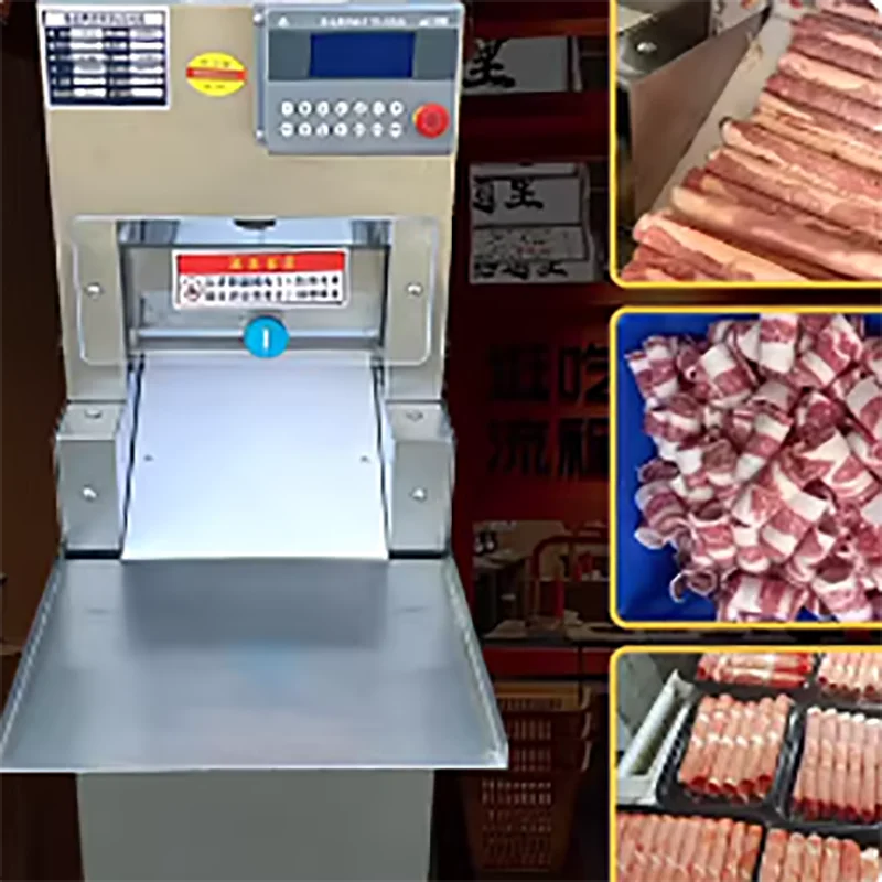 

Промышленная машина для обработки замороженного мяса для скотобоен: многофункциональный станок для нарезки говядины и баранины на куски, ломтики и кубики