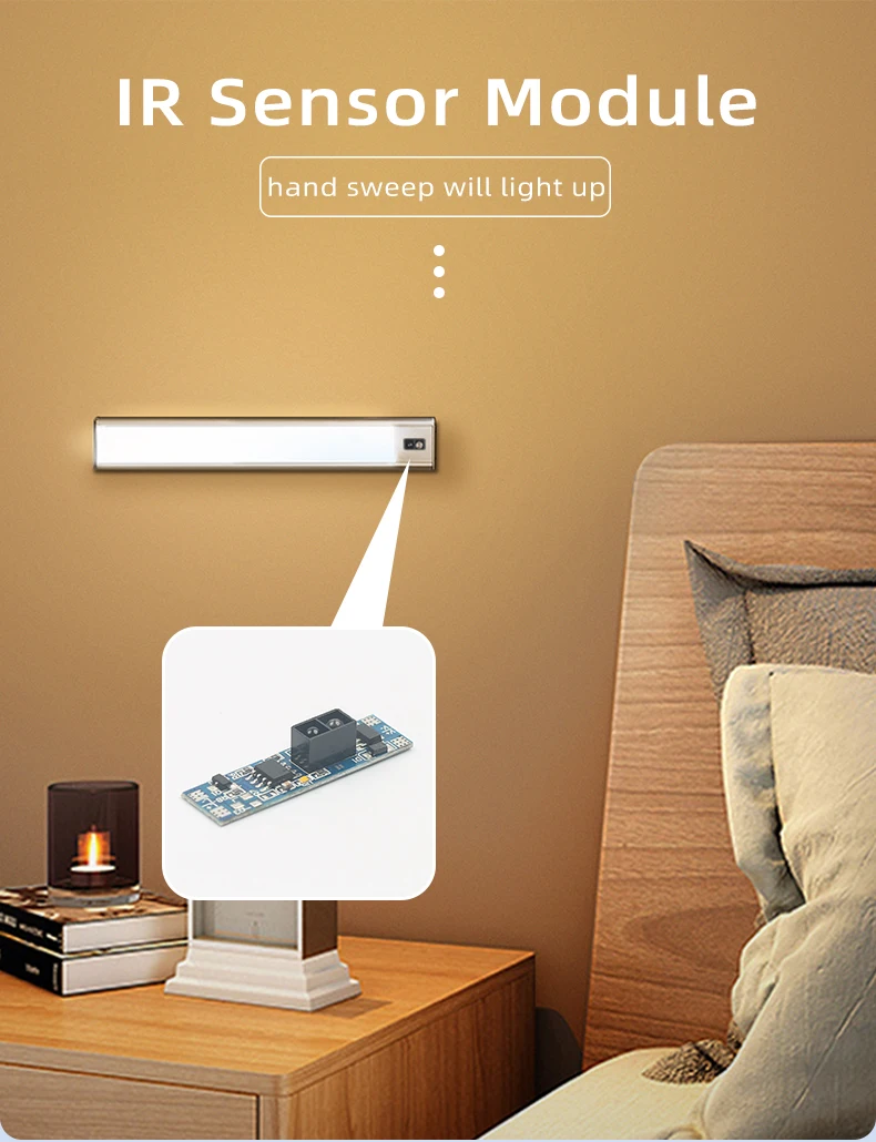 IR-betriebener berührungsloser Sensor-Schalter 12V 24V LED-Lichtregler für LED-Streifen und LED-Aluminiumprofile – Detail 1