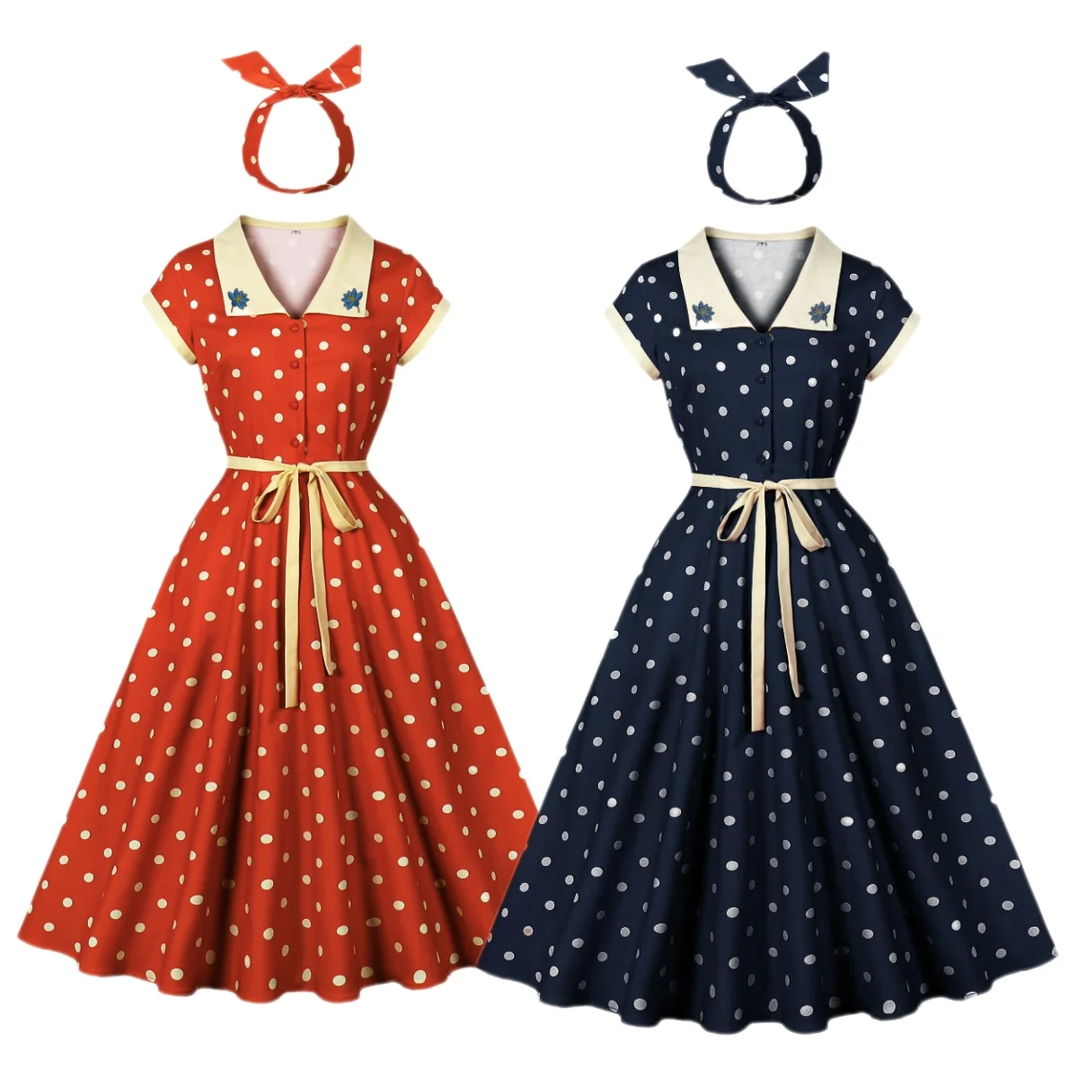 

Женские винтажные платья в стиле Одри Хепберн 1950-х годов, коктейльные свободные платья в горошек, ретро, винтажные вечерние свободные платья