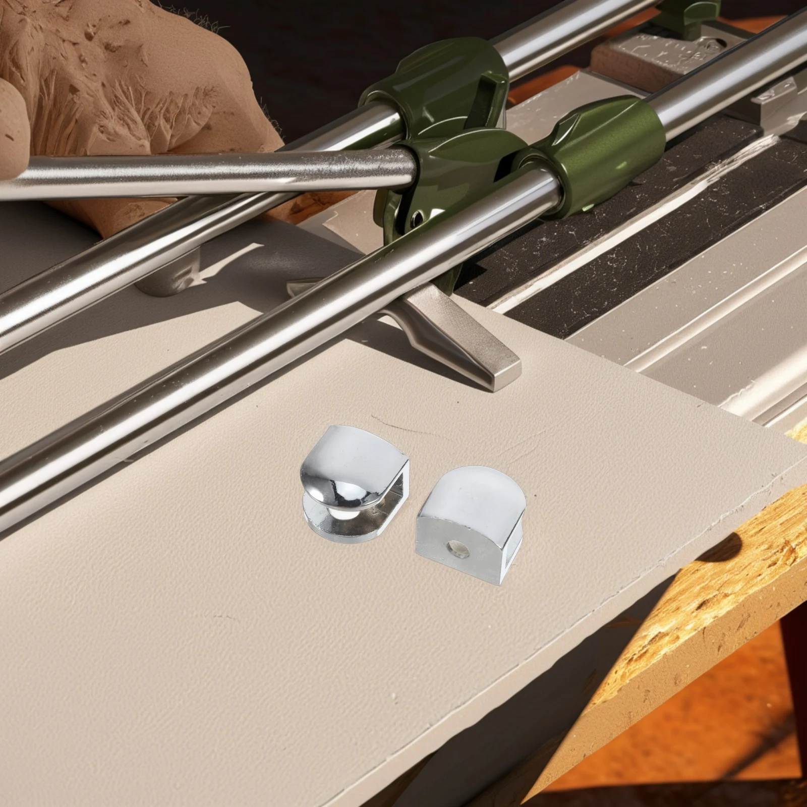 

4pcs Adjustable Metal Shelf Brackets Zinc Alloy Wall Mount Clips For Glass Panels Anti-Slip Silicone Support Fix Bathroom Shower