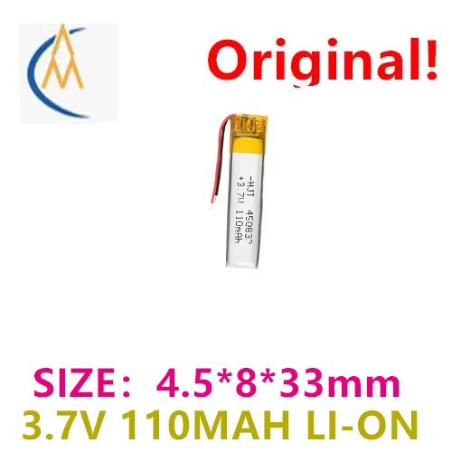 buy more will cheap Manufacturer 450833 polymer lithium battery with cord sports Bluetooth earphones smart bracelet