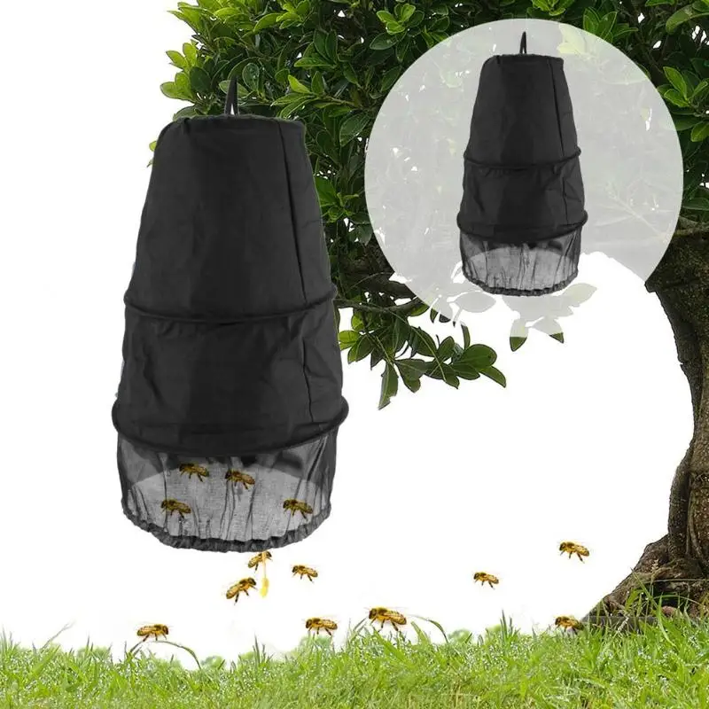 1pc 3 Layers Bee Trap Beekeeper Tool Bee Cage Swarm Trap Swarming Catcher Beekeeping Supplies Black Recruit Attract Bees