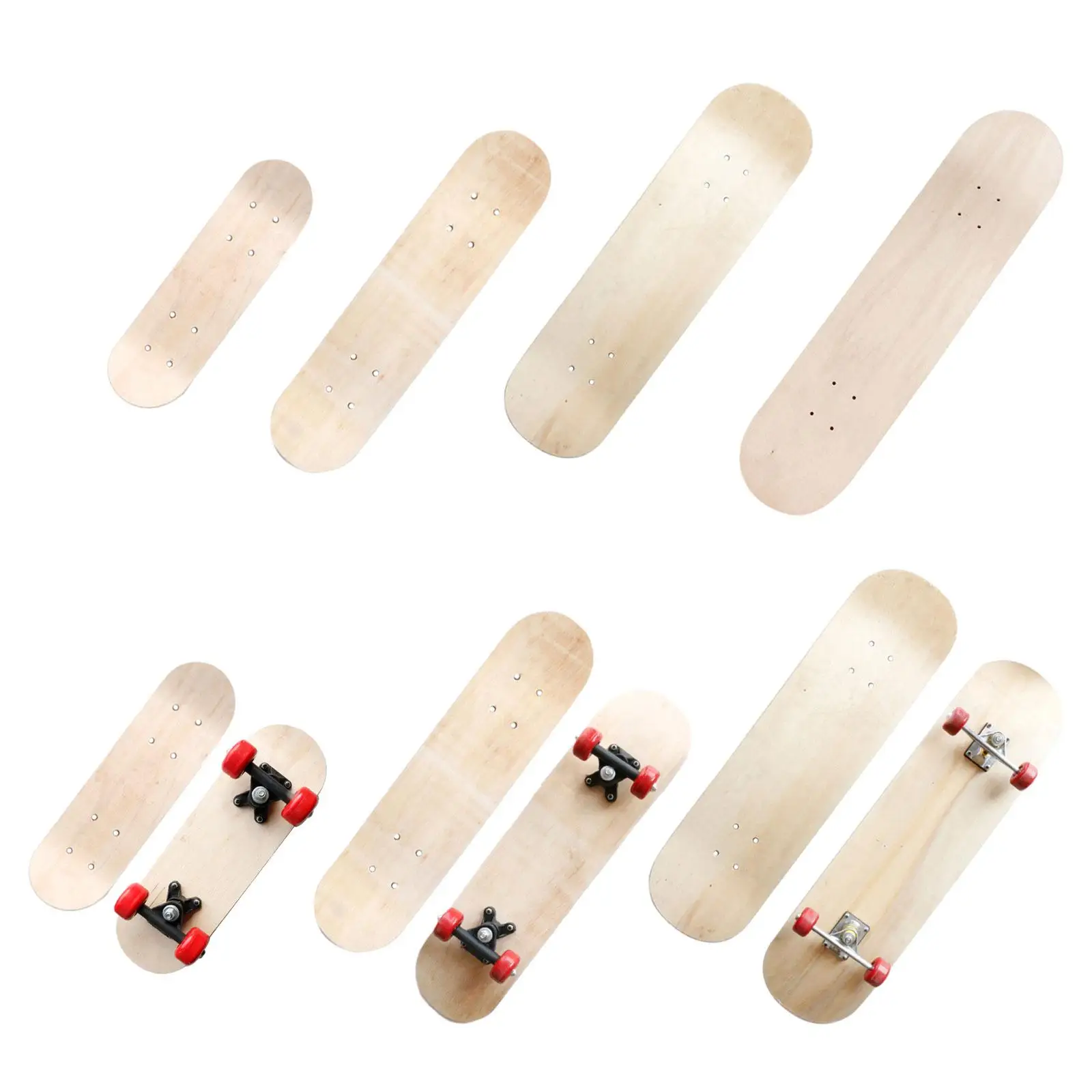 Dek Skateboard kosong, dek kayu lukis DIY, Skateboard DIY untuk anak laki-laki,