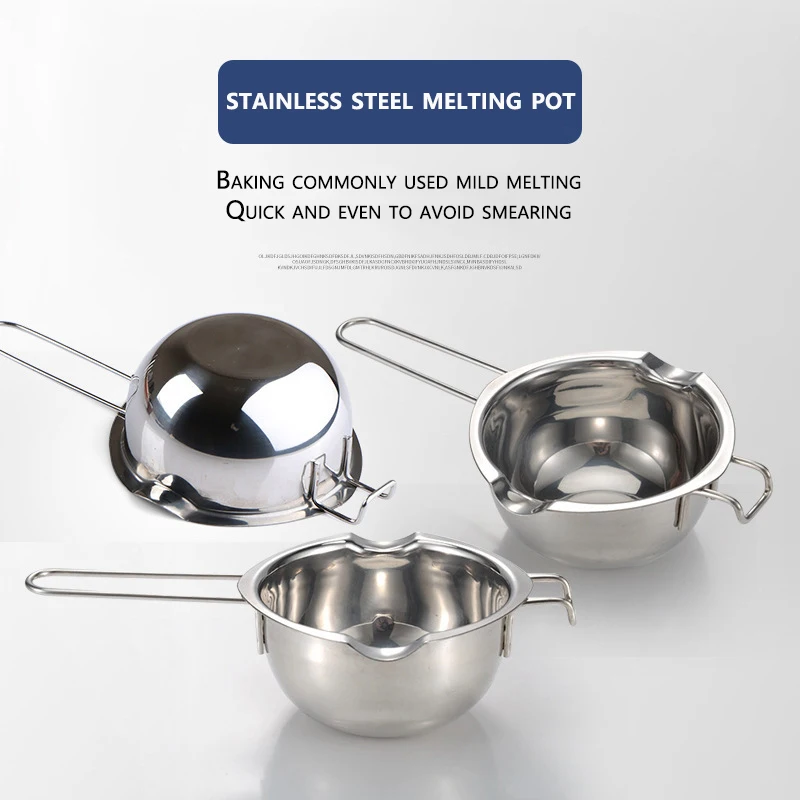 Stainless Steel Wax Melting Pot Long Handle Scented Candle Soap Chocolate Butter Handmade Soap Making Supply DIY Crafts Tools