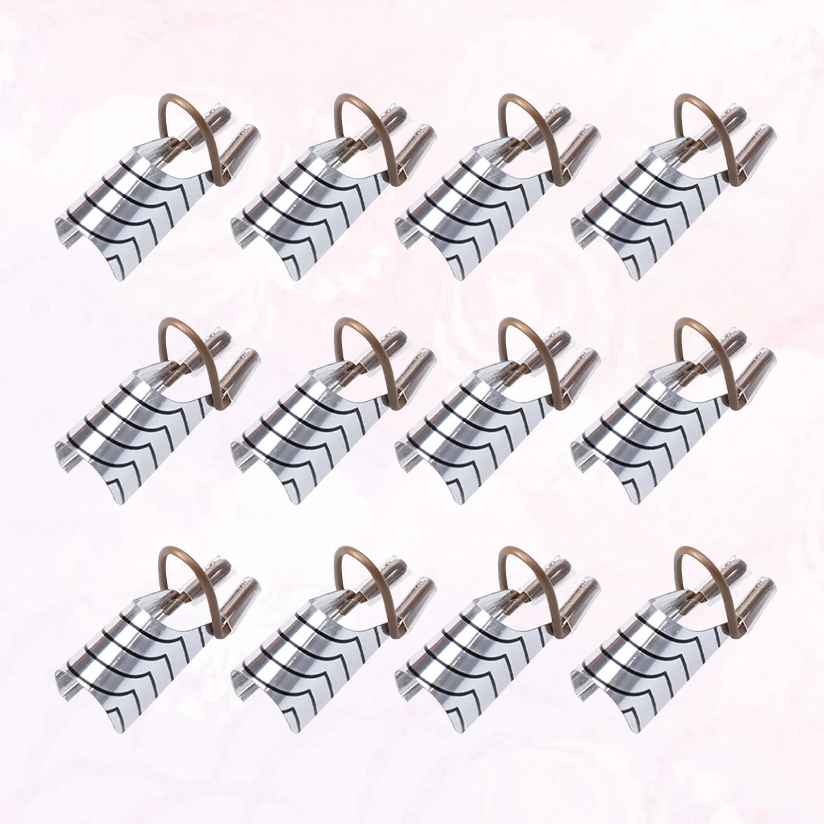 15 stuks verlengingsformulieren metaal aluminium herbruikbaar zilver voor gel manicure nail art tool salon thuisgebruik nagel schoonheidshulpmiddelen