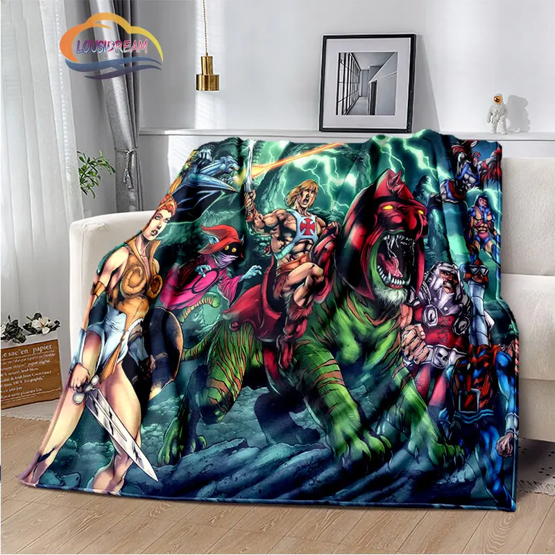 

Animation Series Blanket Masters of The Universe Keep Warm Flannel Soft Plush Sofa Bed Throwing Travel Camping