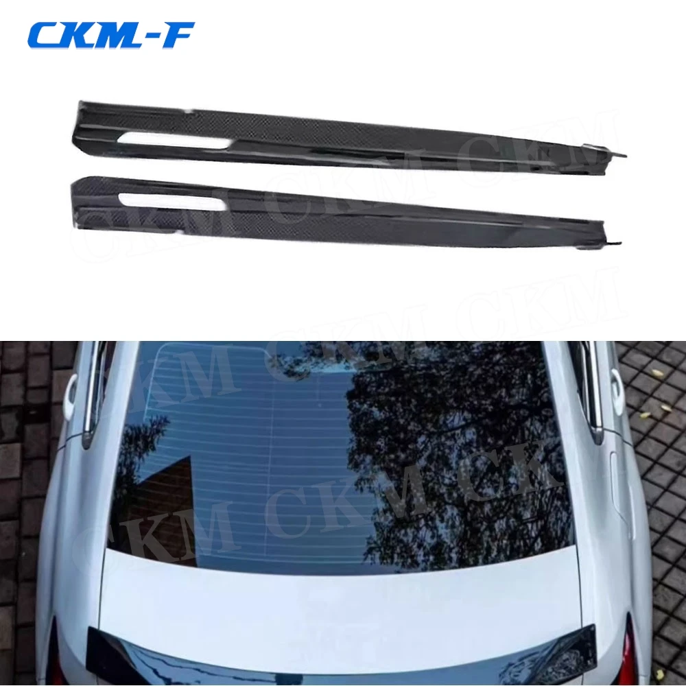 

Real Dry Carbon Fiber Side Skirts Rocker Panel Lip Splitter for BMW G20 CMST Sport 2023+ FRP Car Styling Accessories Body Kits