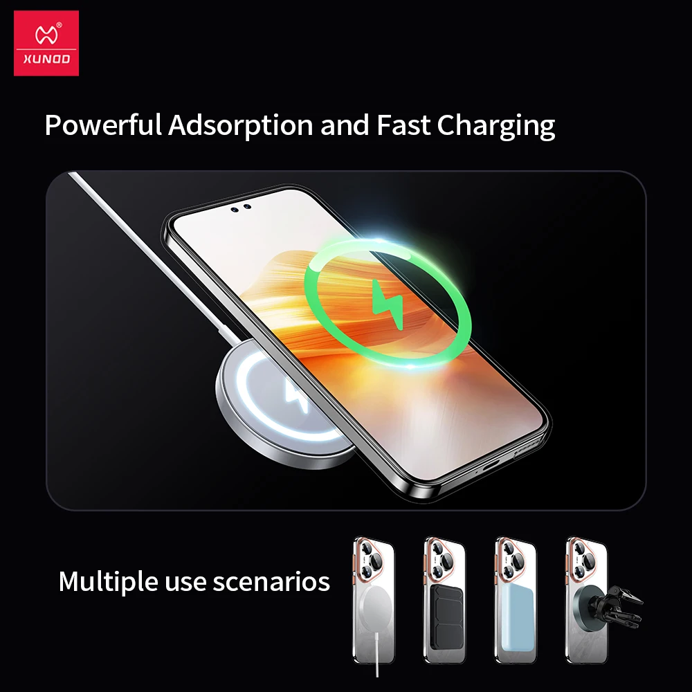 Xundd For Huawei Pura 70 Pro Plus Pura 70 Ultra Case with 360 ° Rotatable Magnetic Holder Camera Protective Clear Phone Cover