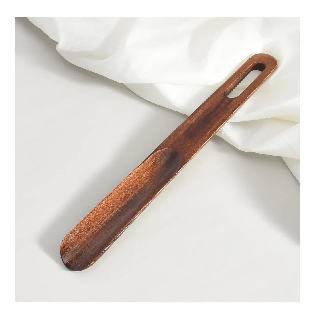 1 Stück hochwertiger Schuhlöffel aus massivem Holz, 15,5–31 cm, mit kurzem Griff, ideal für schwangere Frauen und ältere Menschen, als Schuhlöffel oder Schuhspatel für den Heim- und Hotelgebrauch. – Detail 8