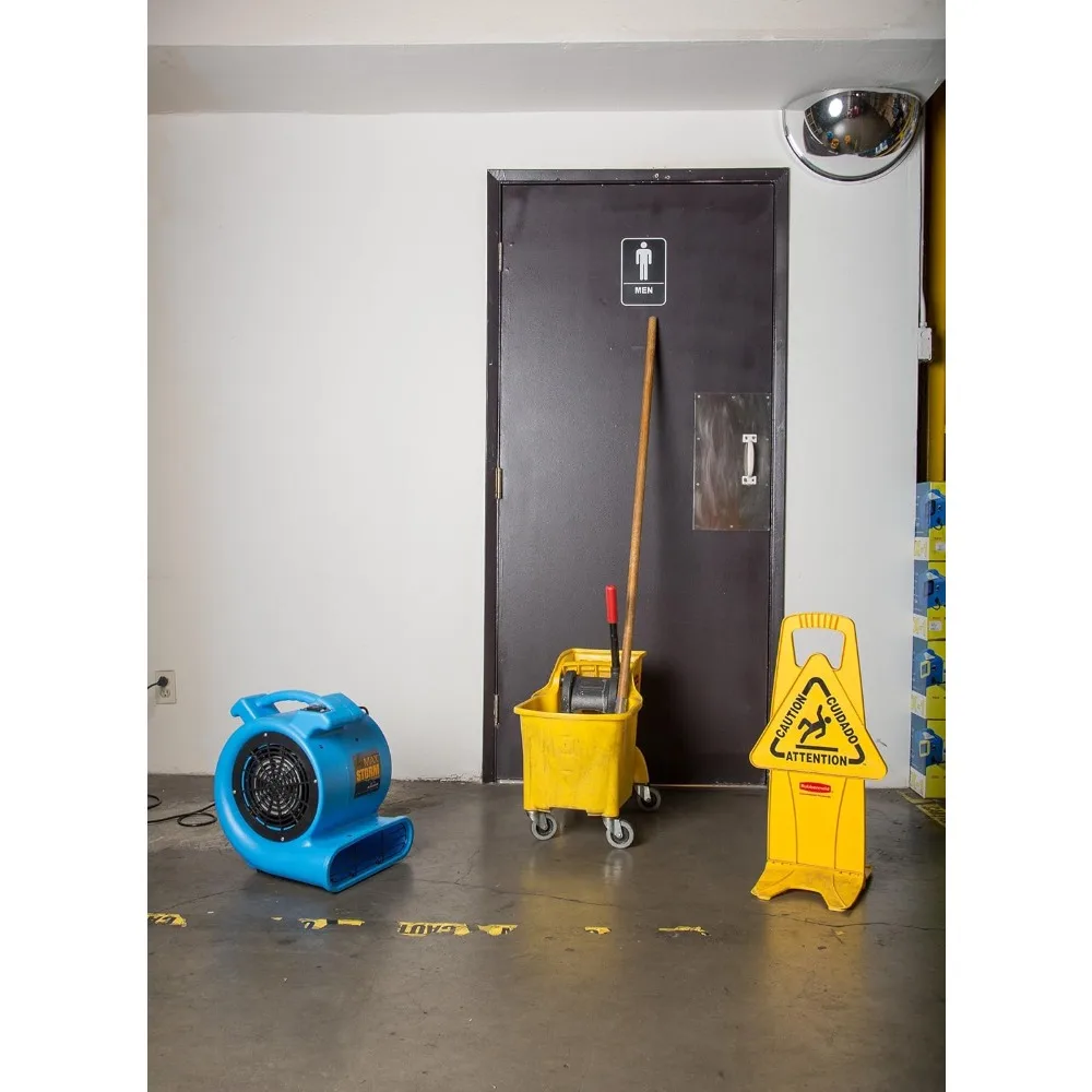 스톰 1/2 HP 내구성 경량 에어 무버 카펫 건조기 블로워 바닥 팬 프로 청소업자용, 블루, 1팩