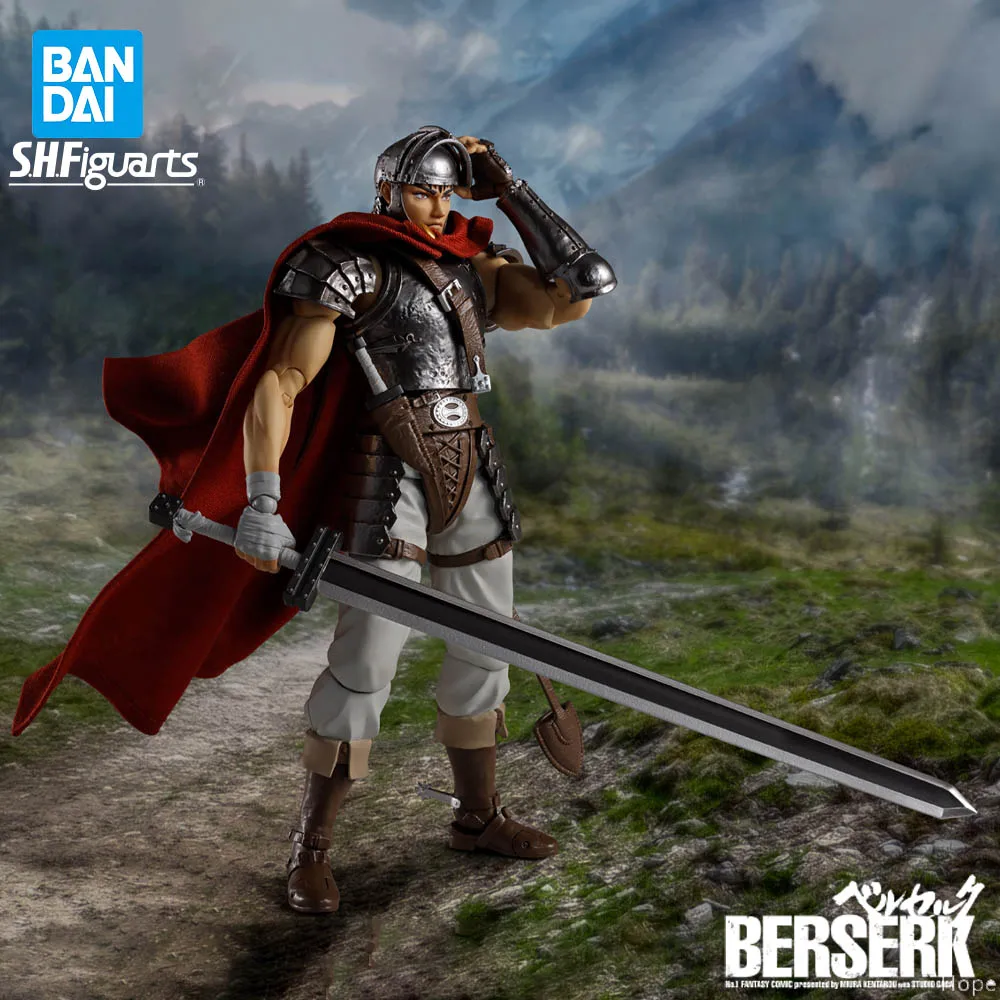 Figura oficial de BANDAI SHFiguarts The Band of The Hawk Guts, modelo de acción de Anime, figura Berserk, juguete genuino