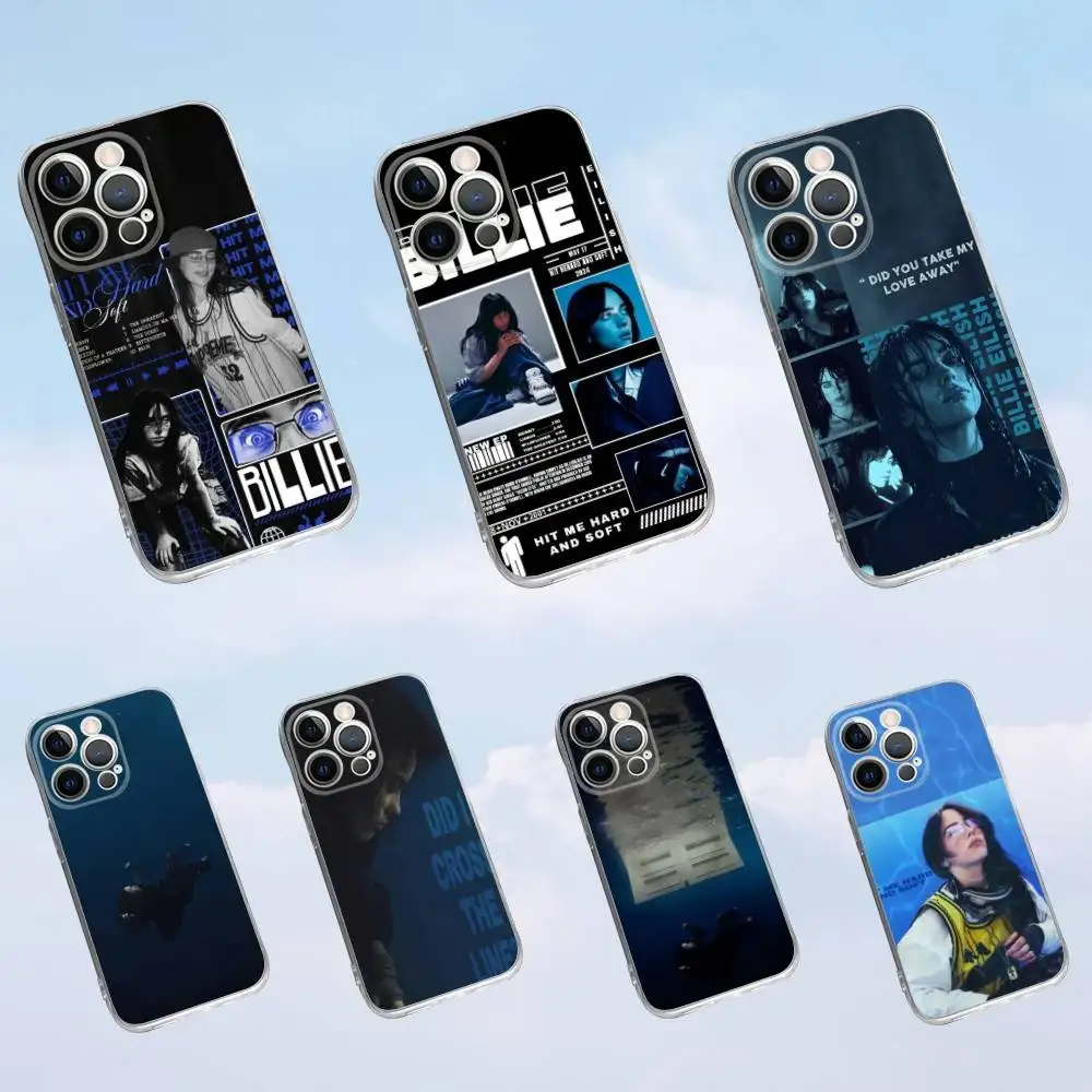

H-Hard And Soft B-Billie-ES Phone Case For iPhone 16,15,14,13,12,11 Pro,Max,Plus,X,XS,XR,SE,Mini Transparent Silicone Soft