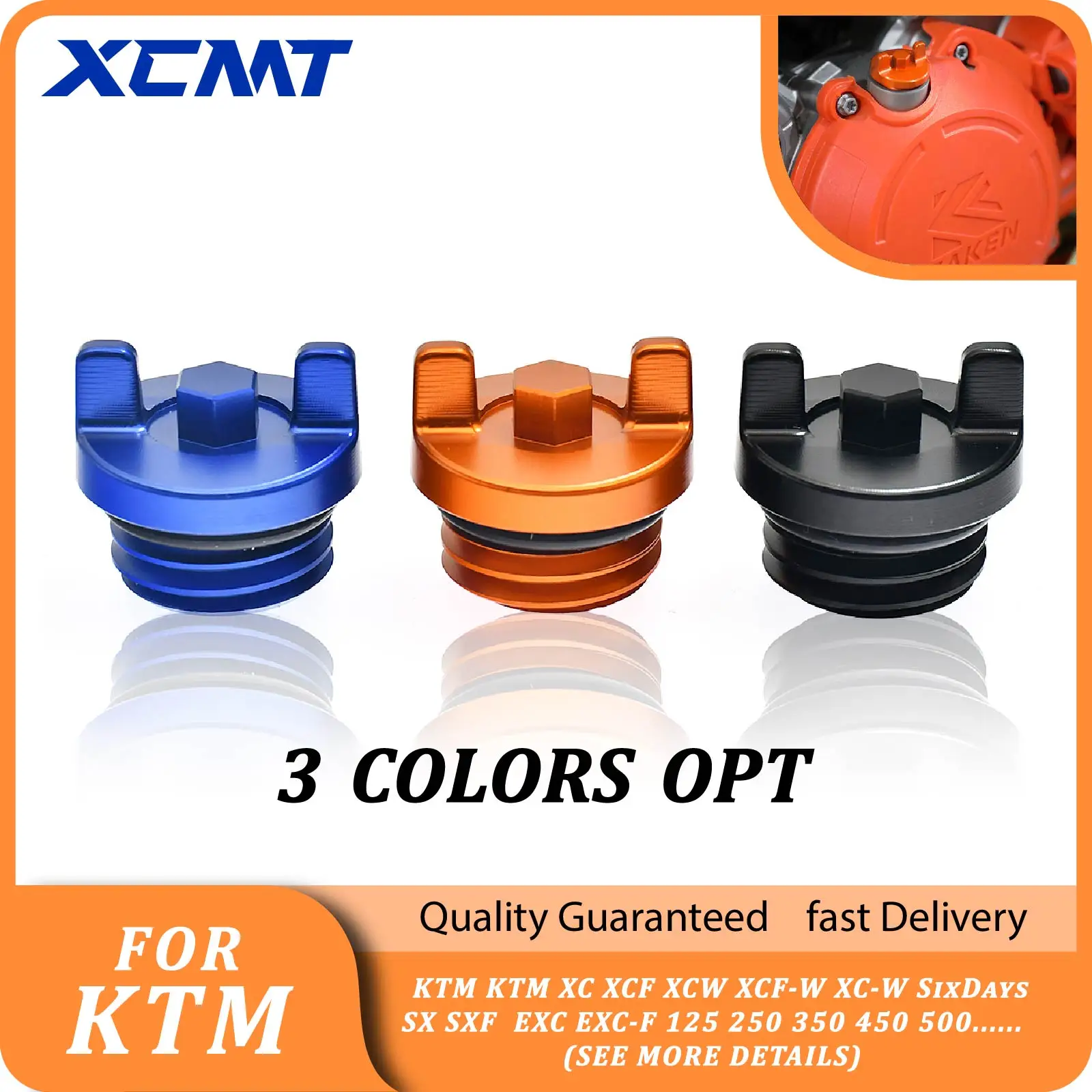 CNC Engine Oil Filler Plug Cap Cover For KTM XC XCF XCW XCF-W XC-W SixDays SX SXF  EXC EXC-F 125 250 350 450 500 2004-2021 2022