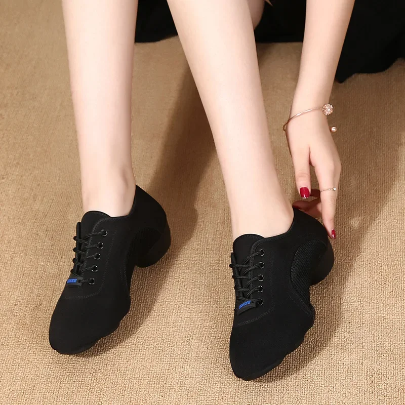 Vrouwen Latin Dansschoenen Jazz Ballroom Salsa Dansschoenen Vrouw Hoge Hakken Training Moderne Tango Dans Sneakers Vrouwelijke