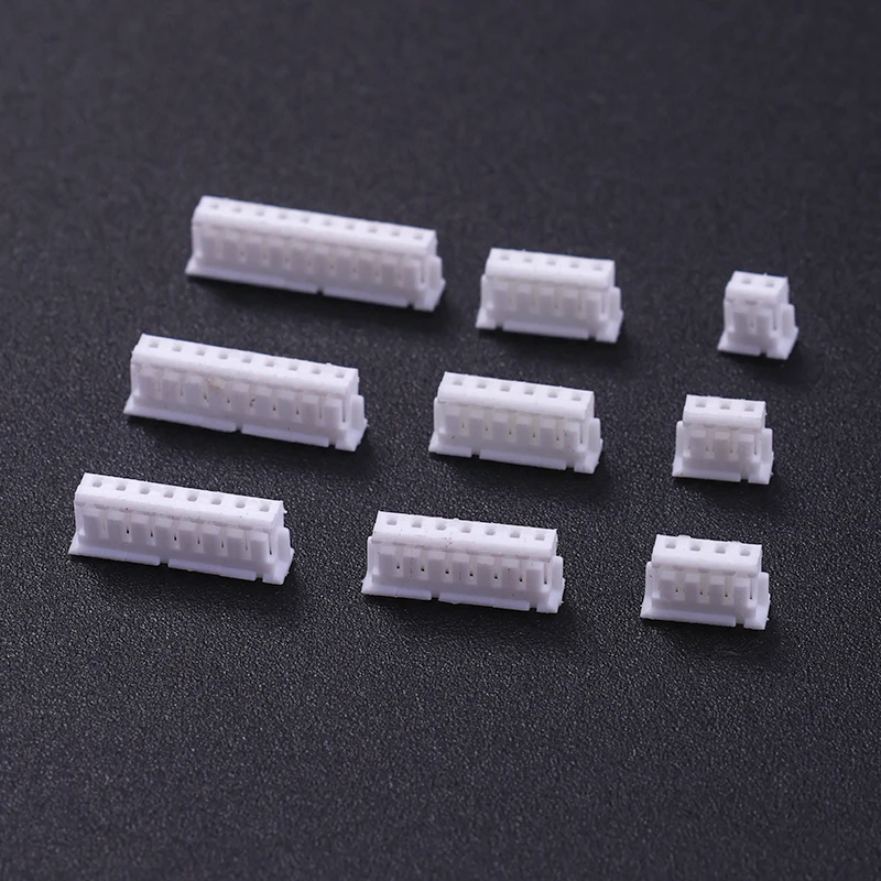 50Pcs ZH1.5 Female Housing Connector 1.5MM Pitch Plastic Shell Plug for PCB Board - Various Sizes 2P/3P/4P/5P/6P/7P/8P/9P/10P
