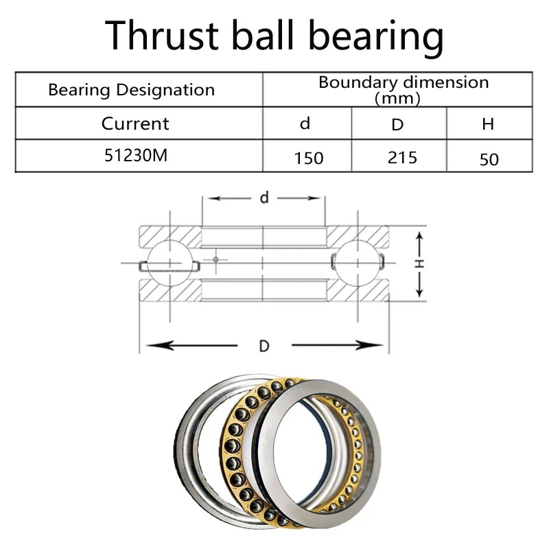 1 قطعة عالية الجودة الطائرة محمل دفعي 51213 51214 51215 51216 51217 51218 51219 51220 51224 51226 51230 محامل #5