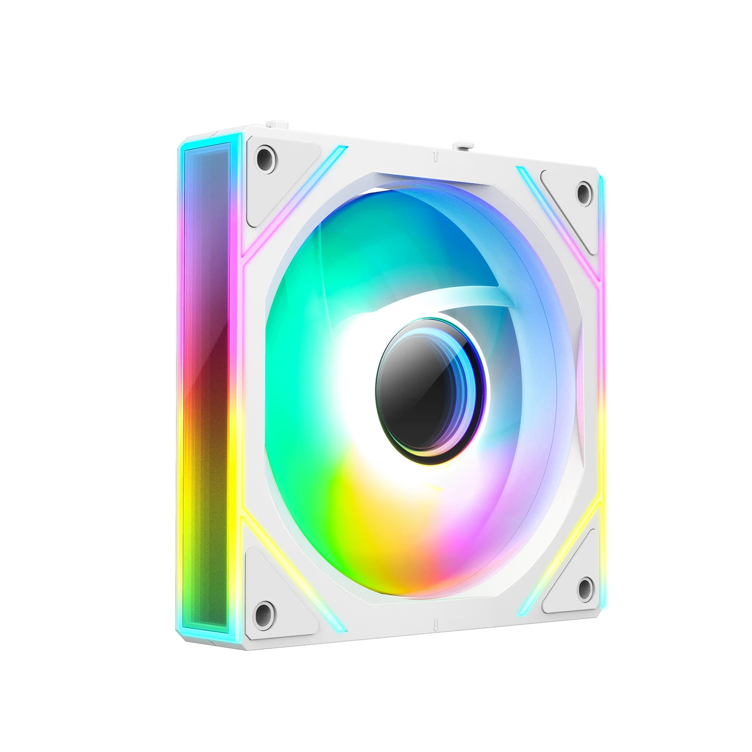 ICE Whale WX-2 와이어 스플라이싱 PC 케이스 쿨링 팬 ARGB 미러 사이클 조명 효과 600-1800RPM PWM 수냉 360mm 쿨러 팬