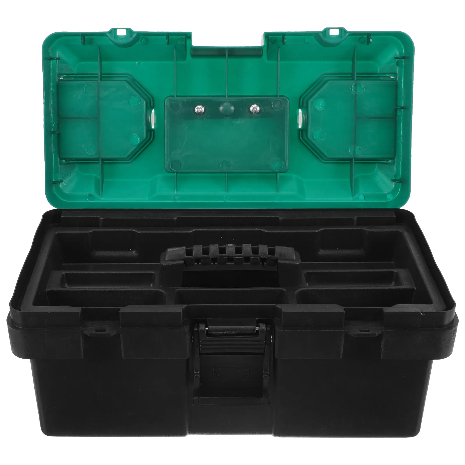 

14 Inch Versatile Plastic Tool Box Organizer Spacious Tool Storage Box for on-The-Go Car Craft Electrician Vehicle Handyman Use
