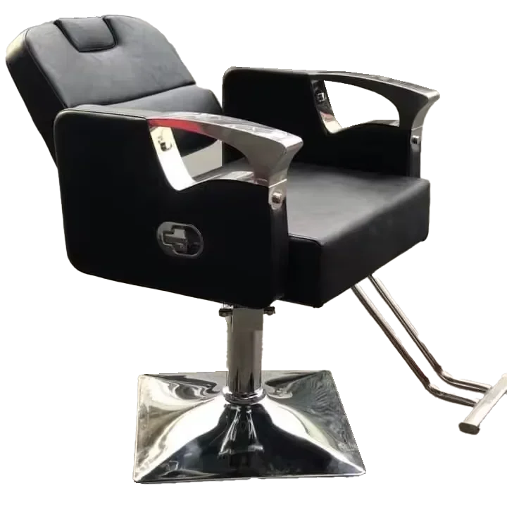 2026 Barber Chair for Sale Heavy Hydraulic Salon Barber Chair Golden Hot Selling Antique Barber Chairs Gold Leather Wooden Packi