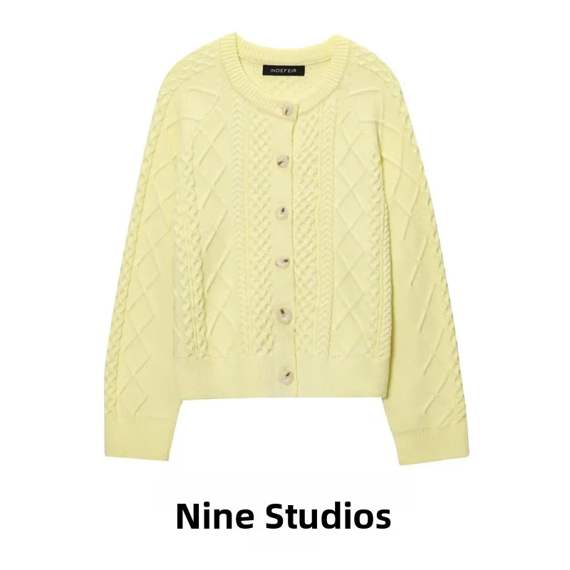 Cappotto maglione morbido lavorato a maglia pigro Cappotto lungo casual con bottoni rotondo Ne per donna Comodo abbigliamento primaverile autunnale e traspirante